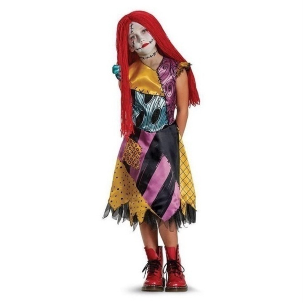 NWT. DISNEY Nightmare Before Christmas Kids Sally Costume